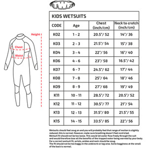 Turbo Kids Full Wetsuit by TWF