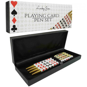 Boxed Set of 4 Bridge Pens in Gift Box - Red by JYW