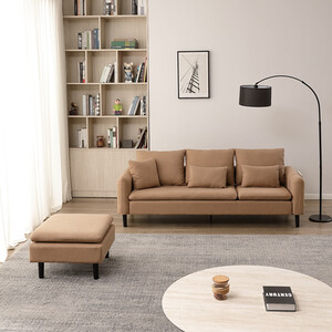 Sable Three Seater Sofa - Brown