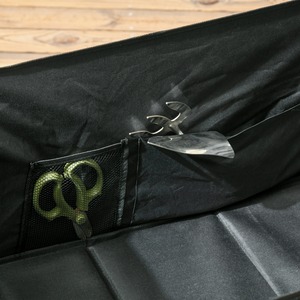 Outsunny Folding Garden Trolley Cart, 120KG Capacity, with Carry Bag - Black by Outsunny