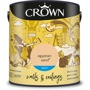 Crown Matt Breatheasy Emulsion Paint - Egyptian Sand by Crown Paints