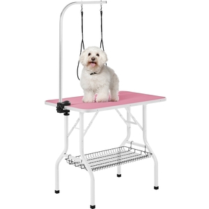 Dog Grooming Table with 2 Leashes by Yaheetech