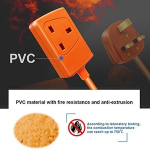1 Gang Unswitched Extension Lead 15M - Orange by ExtraStar