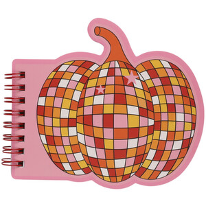Disco Pumpkin Shaped Notebook - Pink
