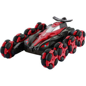 Spray Drift Remote-Controlled Stunt Car Toy - Red / 22.5cm by komore