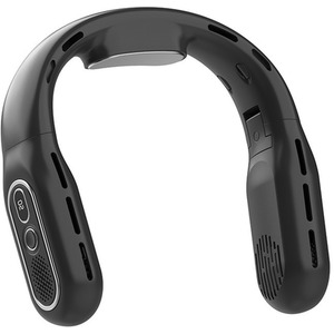 Folding Bladeless Neck Fan - Black