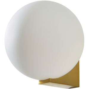 Bola Bathroom Flush Ceiling Light - Satin Brass by Litecraft