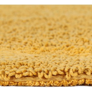 Luxury Reversible Cotton Bath Mat - Yellow by Homescapes