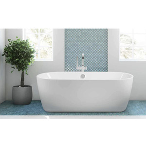 Acquaviva Aruba Free Standing Bath Tub - White by Acquaviva