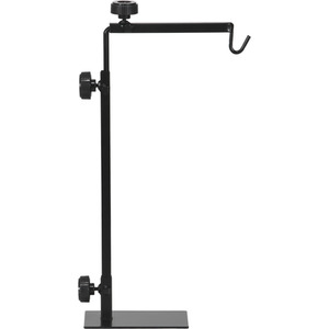 Reptile Lamp Stand with Hook Hanging Base - Black by PawHut