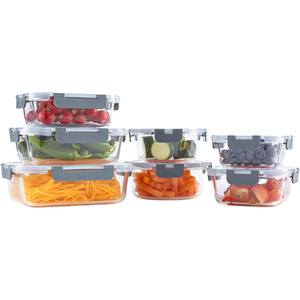 Neo 7 Piece Glass Food Storage Containers by Neo