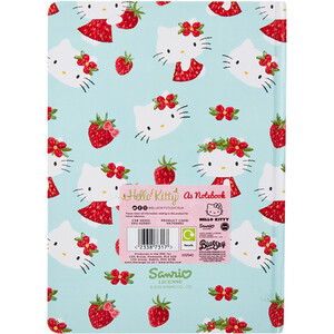 Strawberry Hello Kitty Blue Notebook A5 - Blue