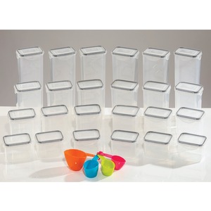24 Piece Food Storage Containers Set With Boxes Lids - Clear by Gr8 Home