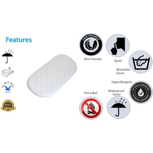 Baby Moses Basket Mattresses Baby Toddler Pram Mattress Sheet by TheWhiteWater Limited