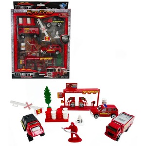 Fire Fighting Engine and Cars Playset - multi by Big Daddy