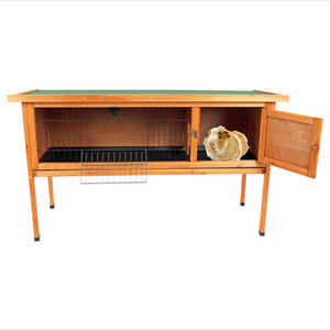 Wooden Small Animal Hutch 4ft - Natural by Actiaspet