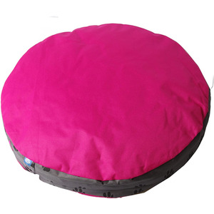 Round Water Resistant Travel Pet Bed in Pink - Pink by Pet Brands