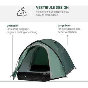 Outsunny Weatherproof 2 Room Tent by Outsunny