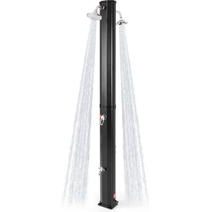 Outdoor Solar Heated Shower - Black by Costway