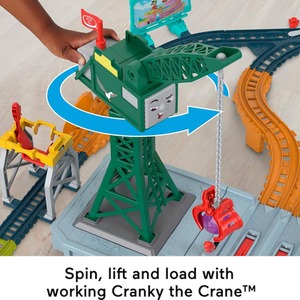 Thomas And Friends Talking Cranky Delivery Train Set - Multicolour by Fisher Price