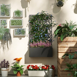 Outsunny Garden Bed with Privacy Screen by Outsunny