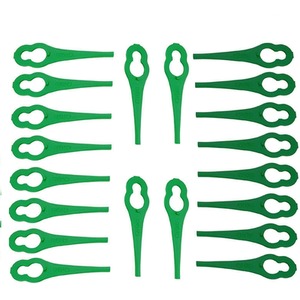 20 Bosch Qualcast Plastic Lawn Mower Blades QT028 Replacement Blades - Green by ALM