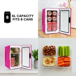 Koolatron Mini Fridge 6L CoolerWarmer - Pink by Koolatron