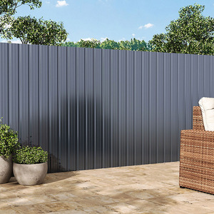 Pack of 12 Corrugated Steel Sheets by Livingandhome