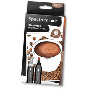 Spectrum Noir Classique 6 Pack - Earthy Browns by Spectrum Noir