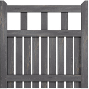 Spruce Wood Garden Fence Gate with Raised Sides by Livingandhome