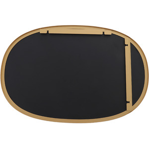 Oval Iron Frame Explosion-Proof Wall Mirror by Livingandhome