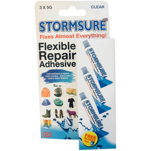 Stormsure Flexible Repair Adhesive 3 x 5g - Clear by STORMSURE