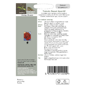 Pack of Sweet Aperitif Tomato Seeds by Johnsons