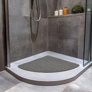 PVC Spaghetti Loofah Corner Shower Mat by Nicoman