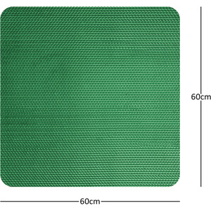 Reversible Square Dual-Colour PVC Shower Mat - Blue/ Green / 60cm x 60cm by Nicoman