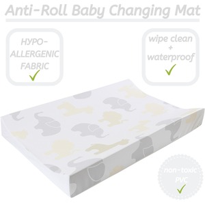 Anti-Roll Wedge Baby Changing Mat - Jungle Fun / Jungle Fun by Babycurls