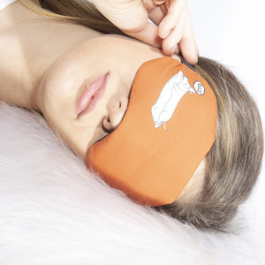 Sleepy Animal Hot and Cold Gel Packs Soothing Eye Mask - Brown / Dachshund by Ultra