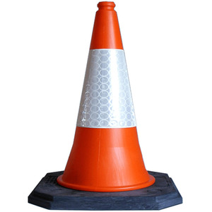 Orange Reflective 75cm Self Weighted Safety Cones - Orange by STORM TRADING GROUP