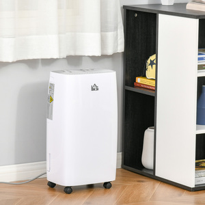 HOMCOM 12LDay Dehumidifier for Home with 24H Timer and 2 Speed Modes - White by HOMCOM