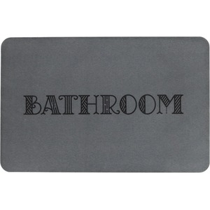 Bathroom Grey Stone Non Slip Bath Mat - Grey by Artsy Mats