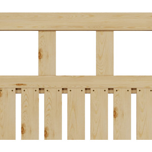 Spruce Wood Garden Fence Gate with Raised Sides by Livingandhome