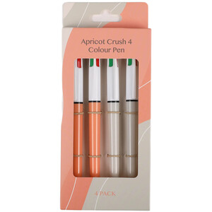 Pack of 4 Apricot Crush Coloured Pens