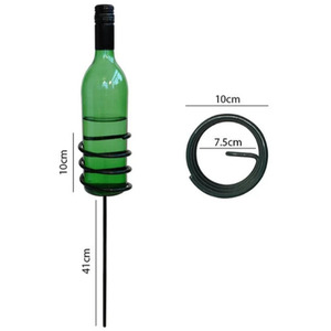 Outdoor Drinks Holder for Wine Bottle and Glasses - Green by Garden Pride