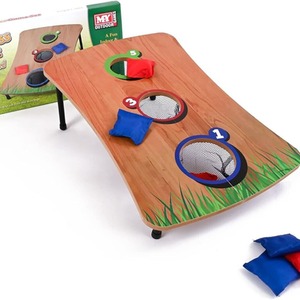 Family Bean Bag Toss Game - Brown by Garden Mile