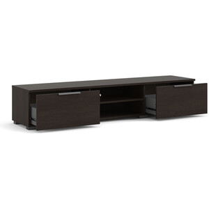 Match 2-Drawer 2-Shelf TV Unit - Black