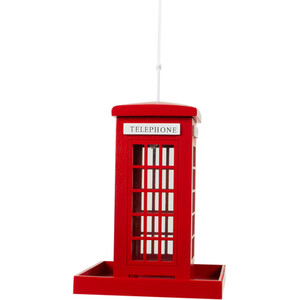 Telephone Box Feeder - Red