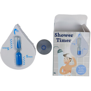Shower Timer - Clear and Blue