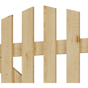 Solid Wood Garden Gate with Z-Shaped Structure by Livingandhome