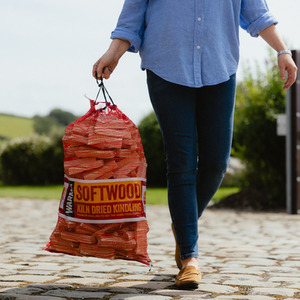 Netted Natural Kindling Wood Sticks - Natural / 1 by Warma