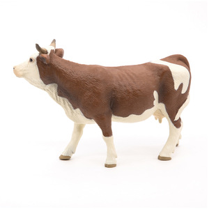 PAPO Farmyard Friends Simmental Cow Toy Figure - Brown by PAPO